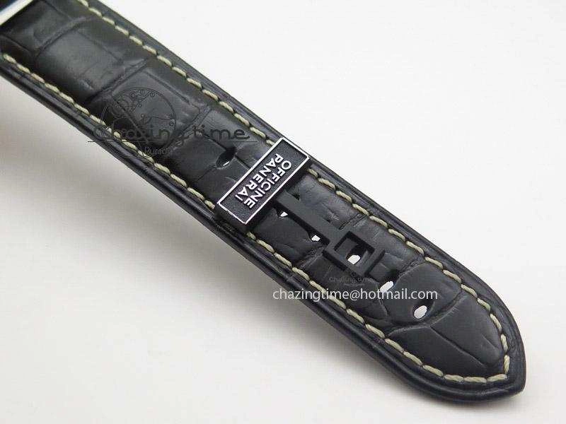ZipUp PAM572 Q V6F Black Dial On Black Leather Strap P 8553