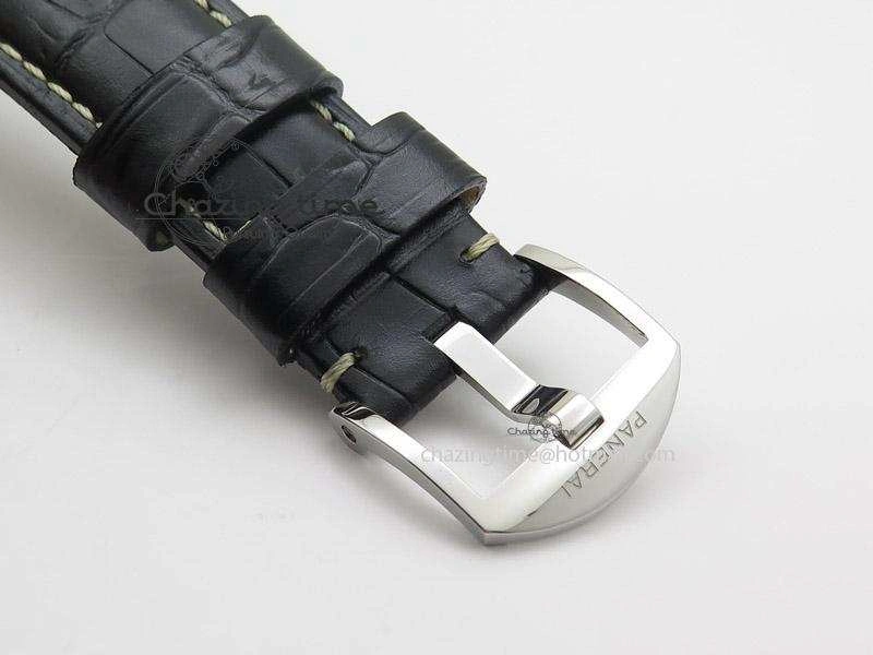 ZipUp PAM572 Q V6F Black Dial On Black Leather Strap P 8553