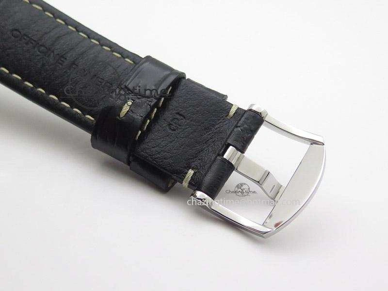 ZipUp PAM572 Q V6F Black Dial On Black Leather Strap P 8553