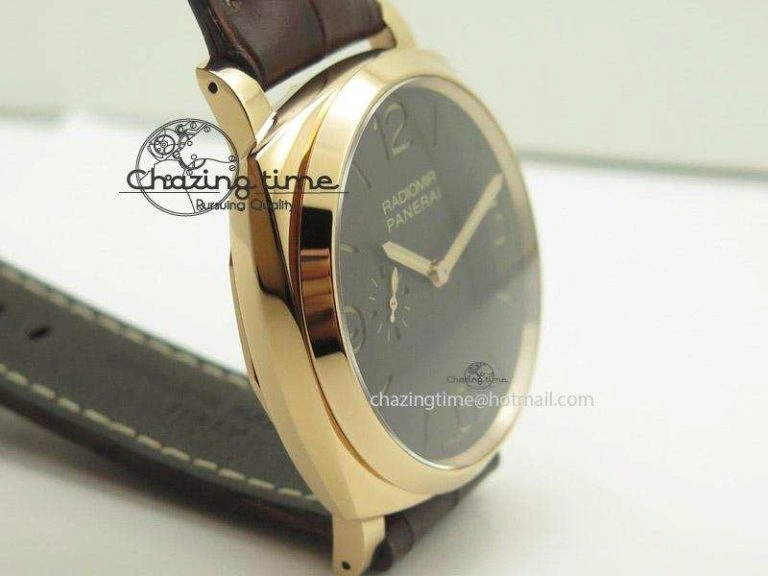 Premium PAM573 Q V6F Brown Dial on Brown Leather Strap P 8552