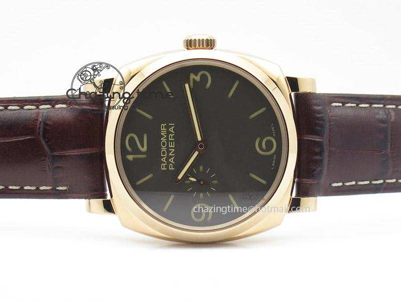 Premium PAM573 Q V6F Brown Dial on Brown Leather Strap P 8552