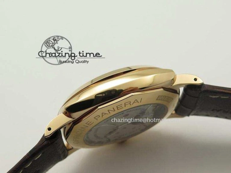 Premium PAM573 Q V6F Brown Dial on Brown Leather Strap P 8552