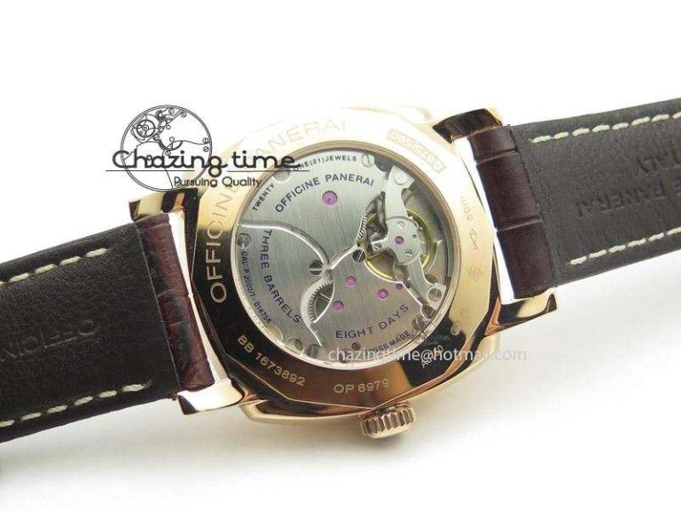 Premium PAM573 Q V6F Brown Dial on Brown Leather Strap P 8552