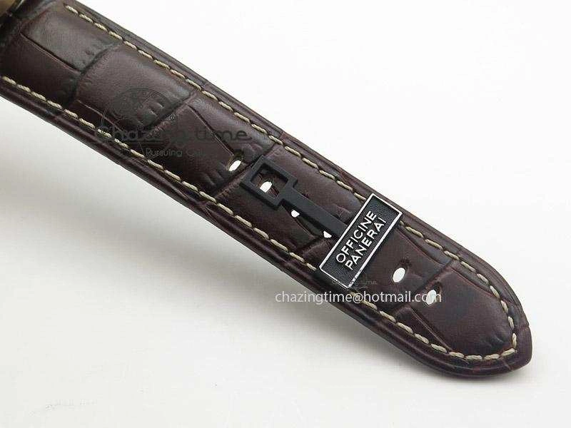 Premium PAM573 Q V6F Brown Dial on Brown Leather Strap P 8552