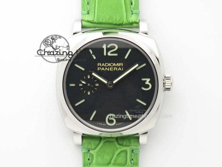 BestValue PAM574 R V6F 1:1 Best Edition On Green Leather Strap P. 8518