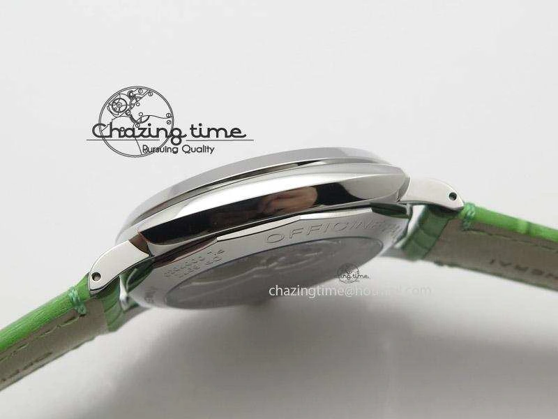 BestValue PAM574 R V6F 1:1 Best Edition On Green Leather Strap P. 8518