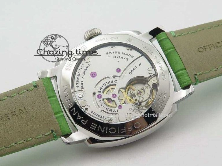BestValue PAM574 R V6F 1:1 Best Edition On Green Leather Strap P. 8518