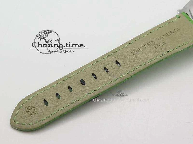 BestValue PAM574 R V6F 1:1 Best Edition On Green Leather Strap P. 8518