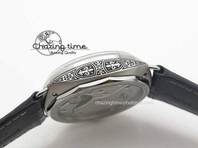Durable PAM604 Radiomir Firenze V6F Best Edition On Black Leather Strap P 8550