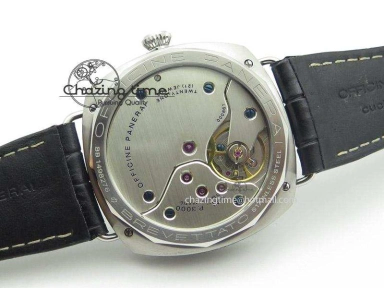 Durable PAM604 Radiomir Firenze V6F Best Edition On Black Leather Strap P 8550