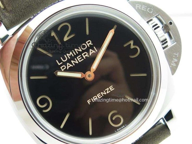 PAM605 Q Luminor 1950 3 Days Firenze SF Best Edition On Brown Asso Strap P.3000 Super Clone TravelReady 8565