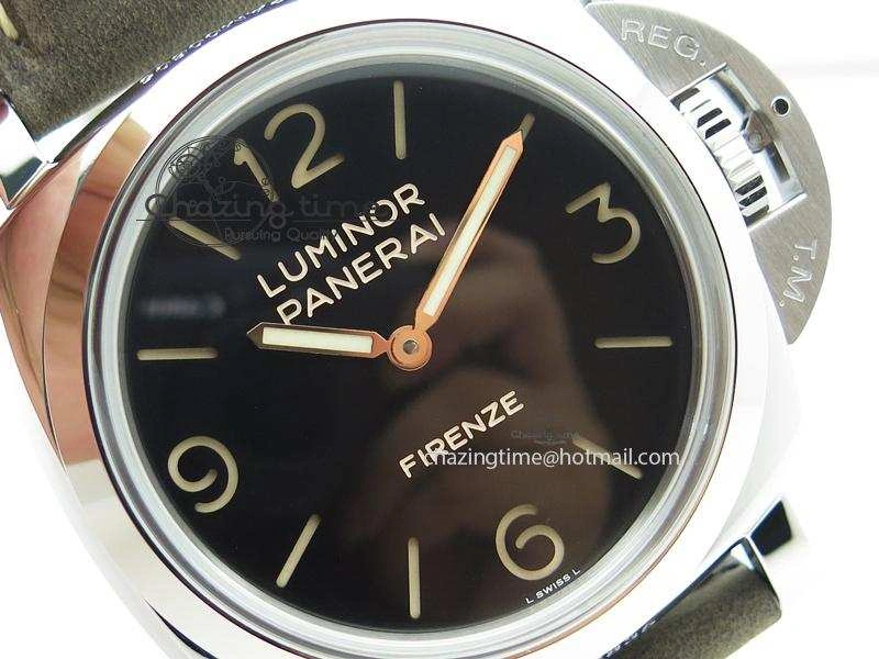 PAM605 Q Luminor 1950 3 Days Firenze SF Best Edition On Brown Asso Strap P.3000 Super Clone TravelReady 8565