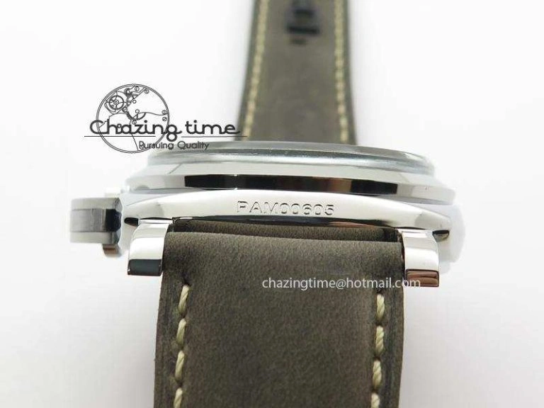 PAM605 Q Luminor 1950 3 Days Firenze SF Best Edition On Brown Asso Strap P.3000 Super Clone TravelReady 8565