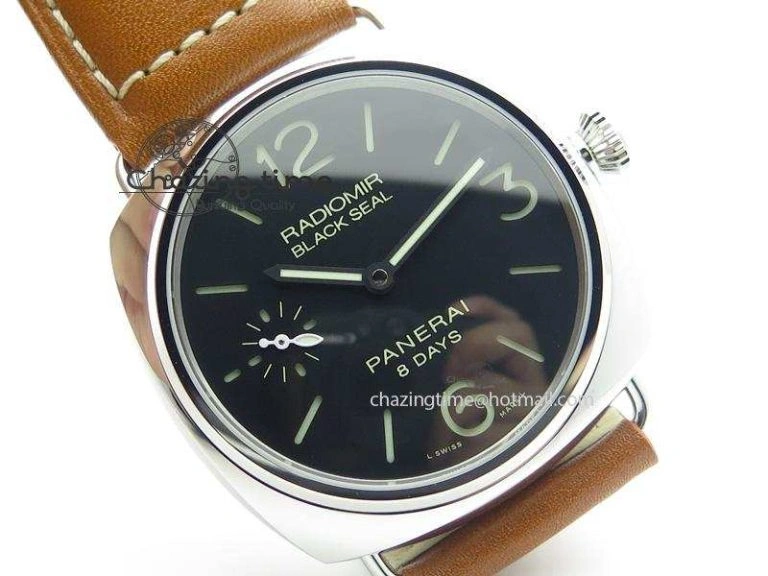 DailyWear PAM609 R Radiomir V6F 1:1 Best Edition On Brown Leather Strap P 8524