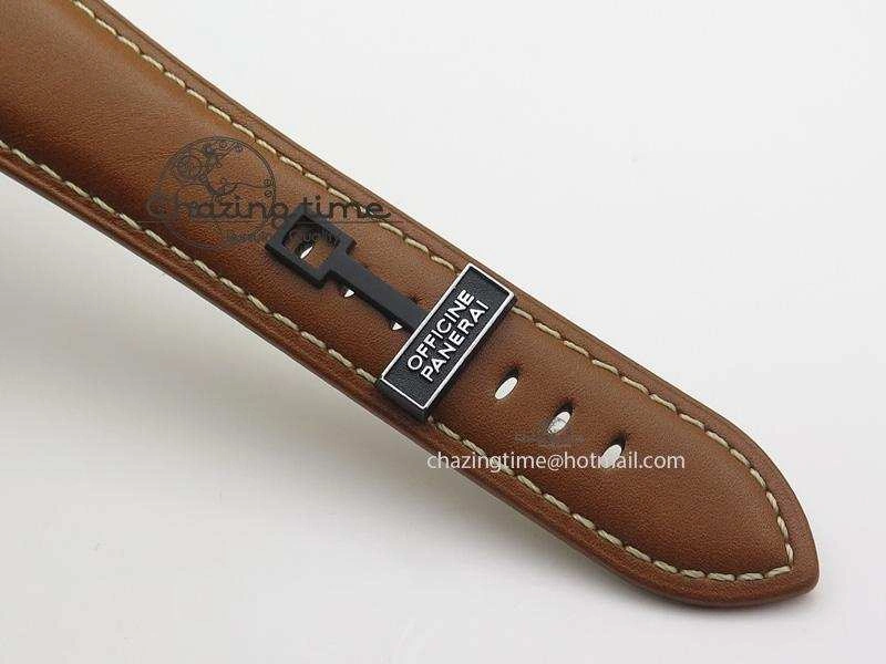 DailyWear PAM609 R Radiomir V6F 1:1 Best Edition On Brown Leather Strap P 8524