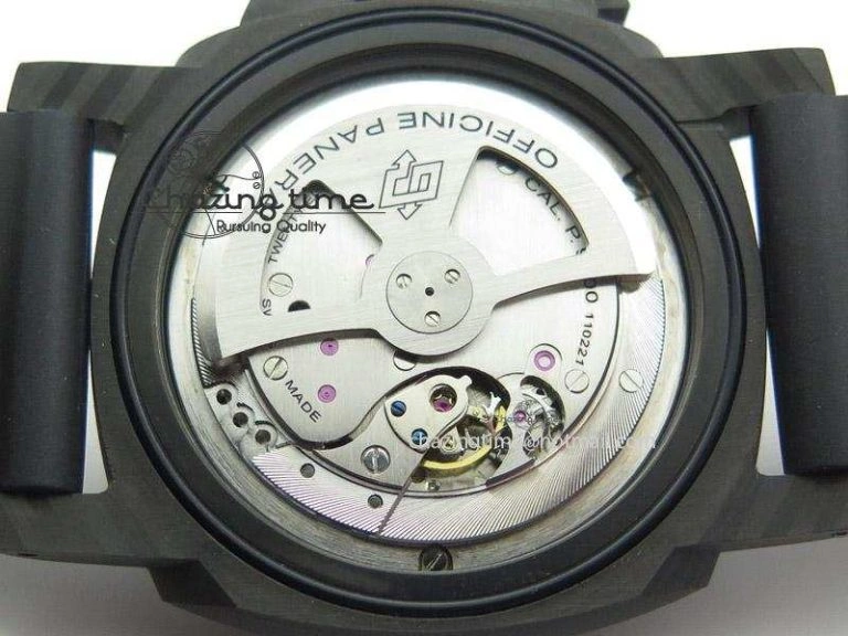 PAM616 Carbotech JF Best Edition On Blue Logo Black Rubber Strap P9000 Clone Sleek 8539