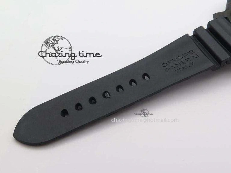 PAM616 Carbotech JF Best Edition On Blue Logo Black Rubber Strap P9000 Clone Sleek 8539
