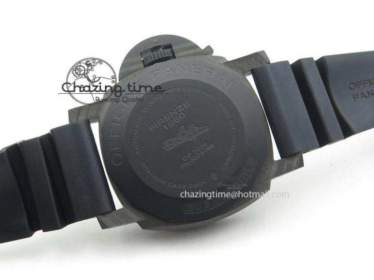 PAM616 Carbotech V6F Best Edition on Blue Logo Black Rubber Strap P Comfortable 8576