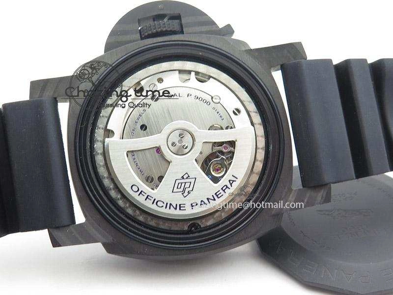 PAM616 Carbotech V6F Best Edition on Blue Logo Black Rubber Strap P Comfortable 8576