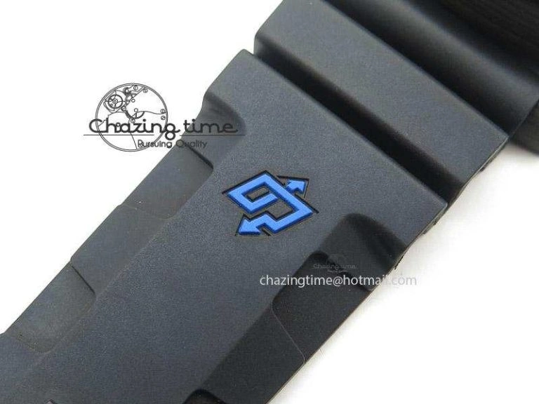 PAM616 Carbotech V6F Best Edition on Blue Logo Black Rubber Strap P Comfortable 8576