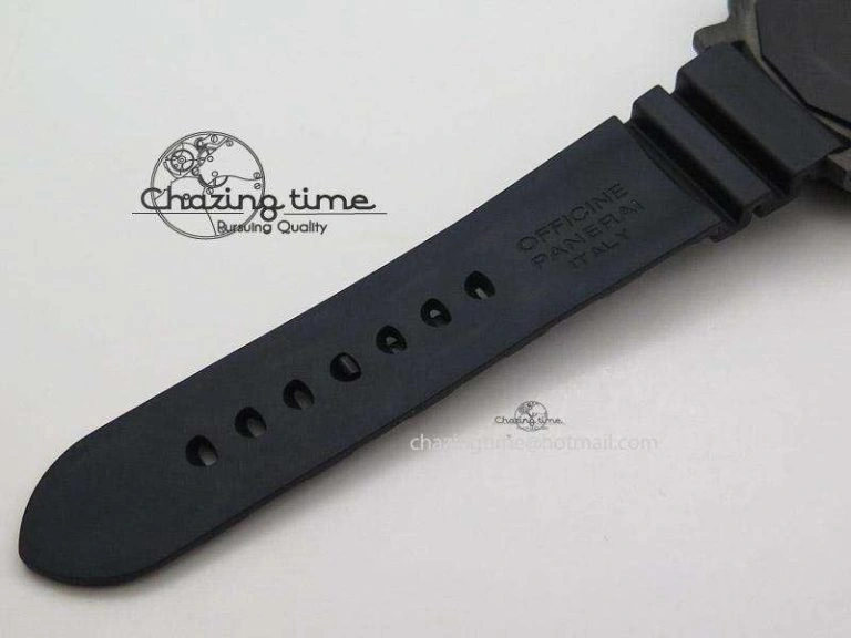PAM616 Carbotech V6F Best Edition on Blue Logo Black Rubber Strap P Comfortable 8576