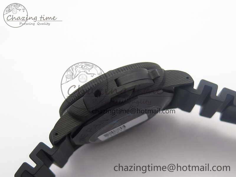 PAM616 Carbotech VSF Best Edition On Blue Logo Black Rubber Strap P.9000 Super Clone V3 (Free Leather Strap) WeatherProof 8435