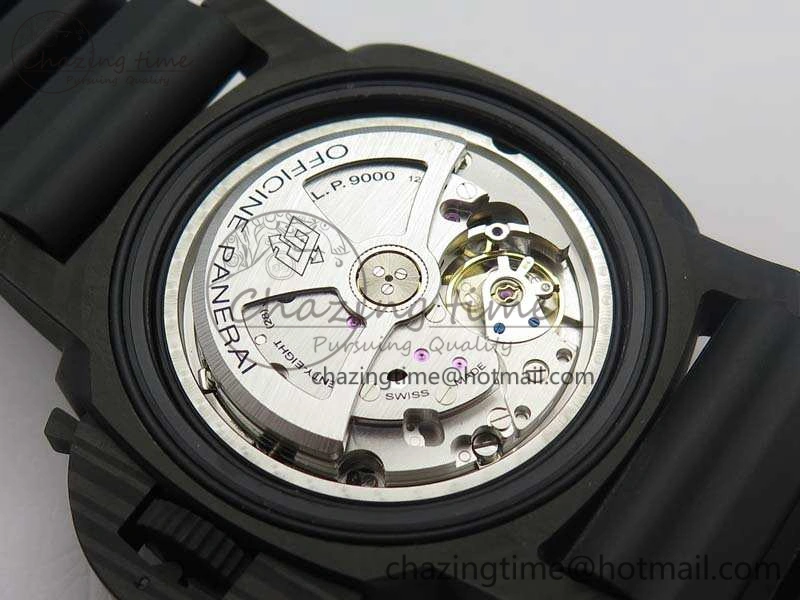 PAM616 Carbotech VSF Best Edition On Blue Logo Black Rubber Strap P.9000 Super Clone V3 (Free Leather Strap) WeatherProof 8435