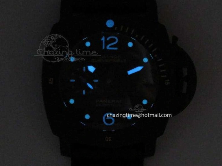 Affordable PAM616 Carbotech ZF Best Edition On Blue Logo Black Rubber Strap P 8564