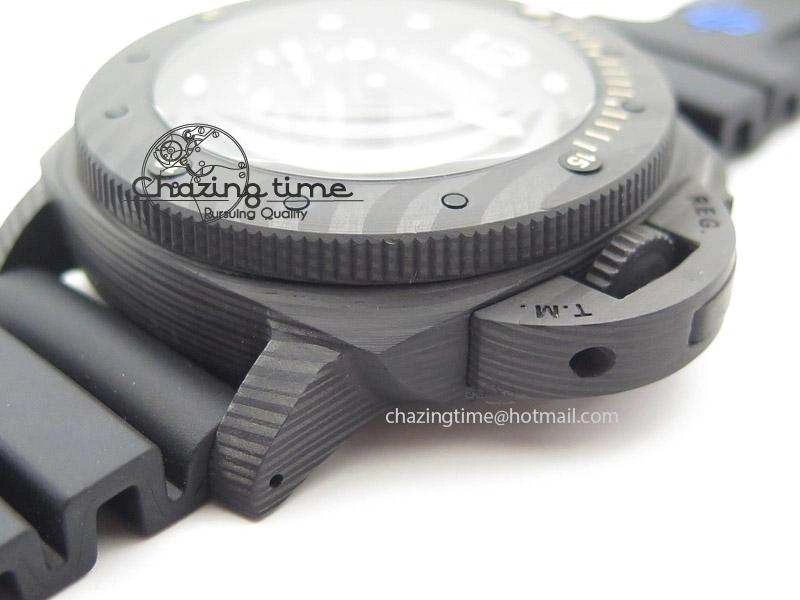 Affordable PAM616 Carbotech ZF Best Edition On Blue Logo Black Rubber Strap P 8564