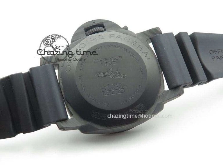 Affordable PAM616 Carbotech ZF Best Edition On Blue Logo Black Rubber Strap P 8564