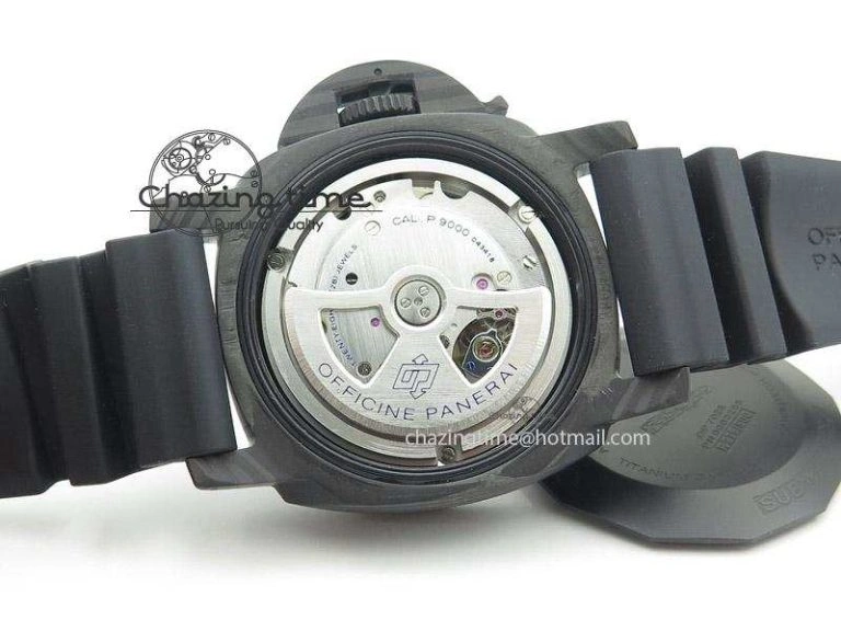Affordable PAM616 Carbotech ZF Best Edition On Blue Logo Black Rubber Strap P 8564