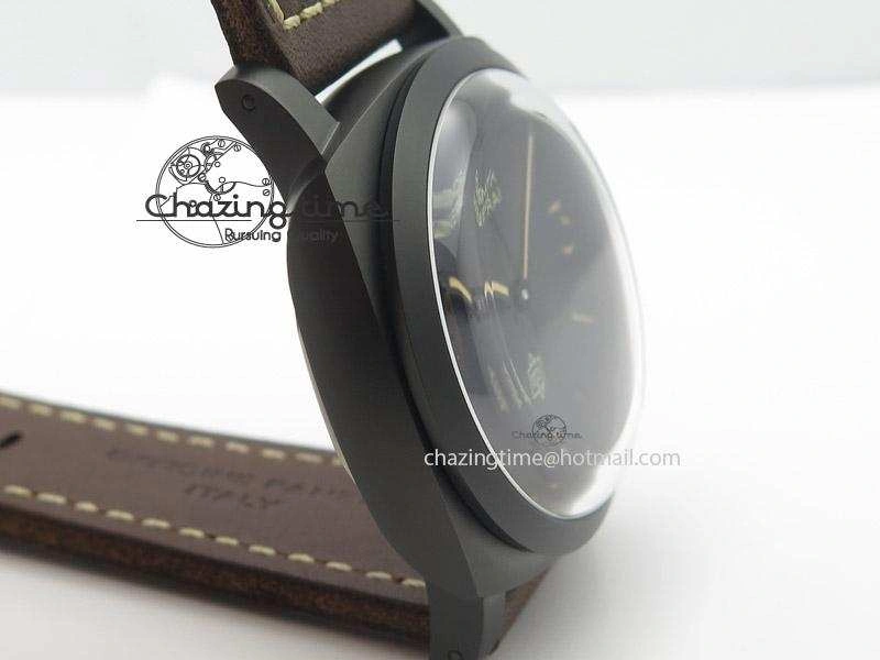 Sporty PAM617 R Luminor 1950 3 Days DLC ZF  Best Edition On Brown Leather Strap P3000 Superclone 8516