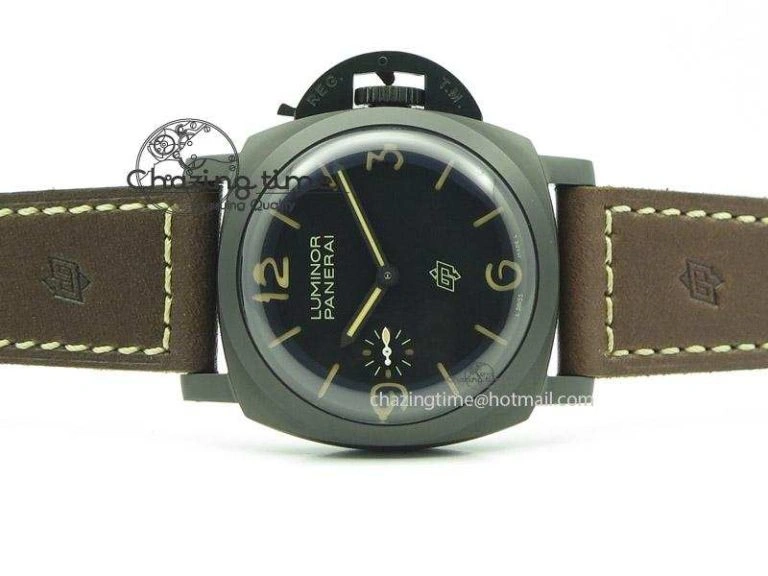 Sporty PAM617 R Luminor 1950 3 Days DLC ZF  Best Edition On Brown Leather Strap P3000 Superclone 8516