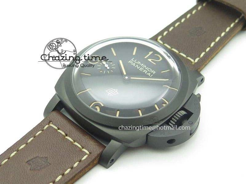 Sporty PAM617 R Luminor 1950 3 Days DLC ZF  Best Edition On Brown Leather Strap P3000 Superclone 8516