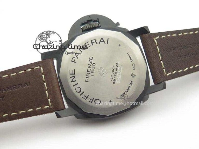Sporty PAM617 R Luminor 1950 3 Days DLC ZF  Best Edition On Brown Leather Strap P3000 Superclone 8516