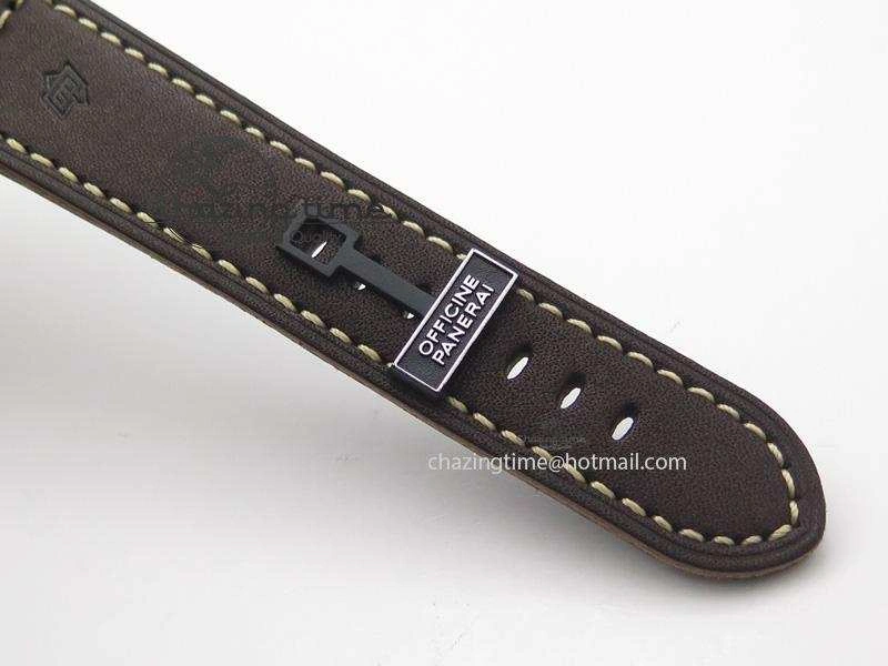 Unique PAM617 R Luminor 1950 DLC V6F California Dial Sapphire Crystal On Brown Leather Strap P 8526