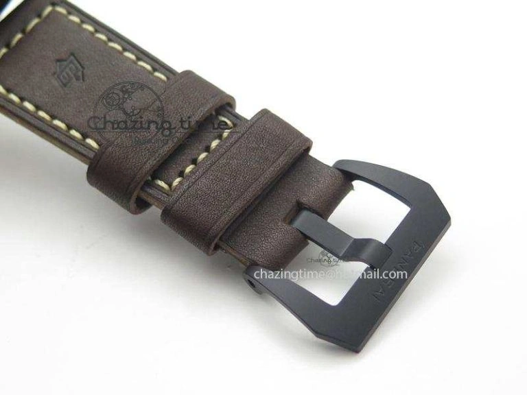 Unique PAM617 R Luminor 1950 DLC V6F California Dial Sapphire Crystal On Brown Leather Strap P 8526