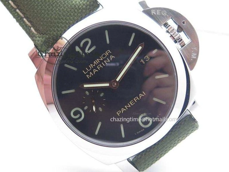 SunProtective PAM618 Q “Hong Kong” V6F Best Edition On Green Nylon Strap P 8548