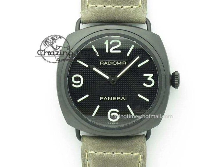 Thermal PAM643 Ceramic V6F Best Edition Paris Hobnailson Dial On Gray Asso Strap P 8530