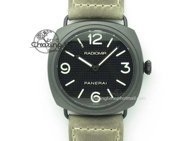 Thermal PAM643 Ceramic V6F Best Edition Paris Hobnailson Dial On Gray Asso Strap P 8530