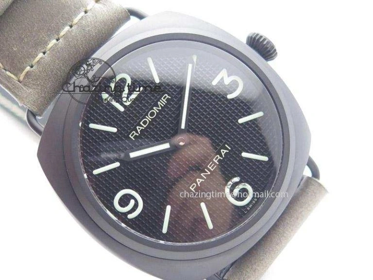 Thermal PAM643 Ceramic V6F Best Edition Paris Hobnailson Dial On Gray Asso Strap P 8530
