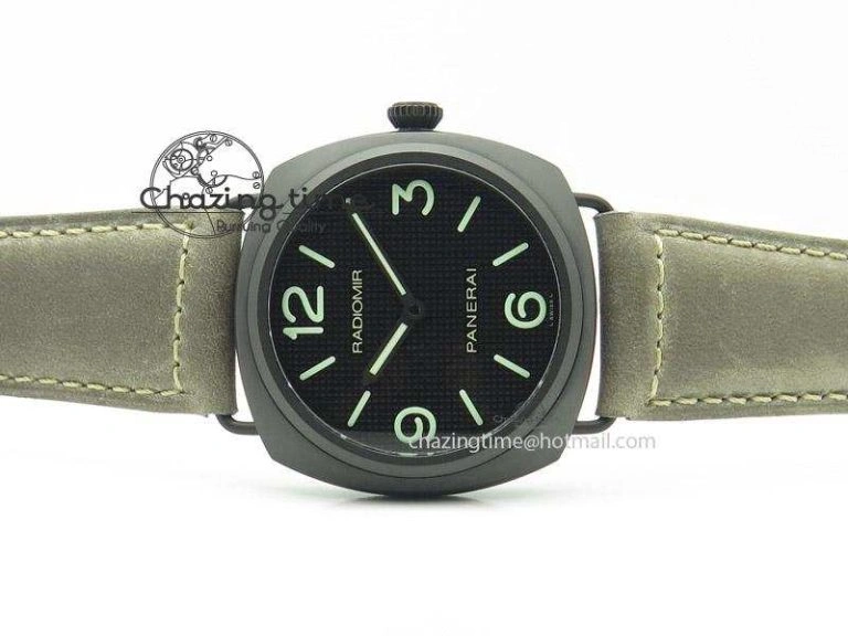 Thermal PAM643 Ceramic V6F Best Edition Paris Hobnailson Dial On Gray Asso Strap P 8530