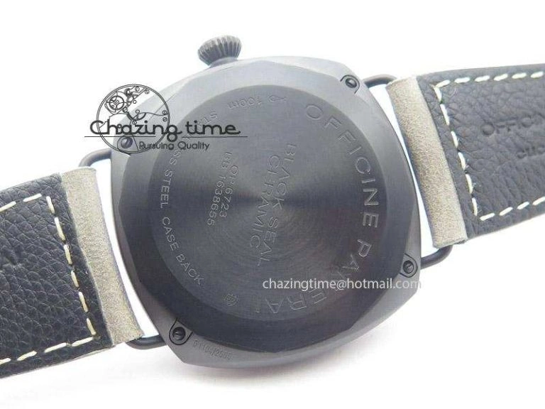 Thermal PAM643 Ceramic V6F Best Edition Paris Hobnailson Dial On Gray Asso Strap P 8530