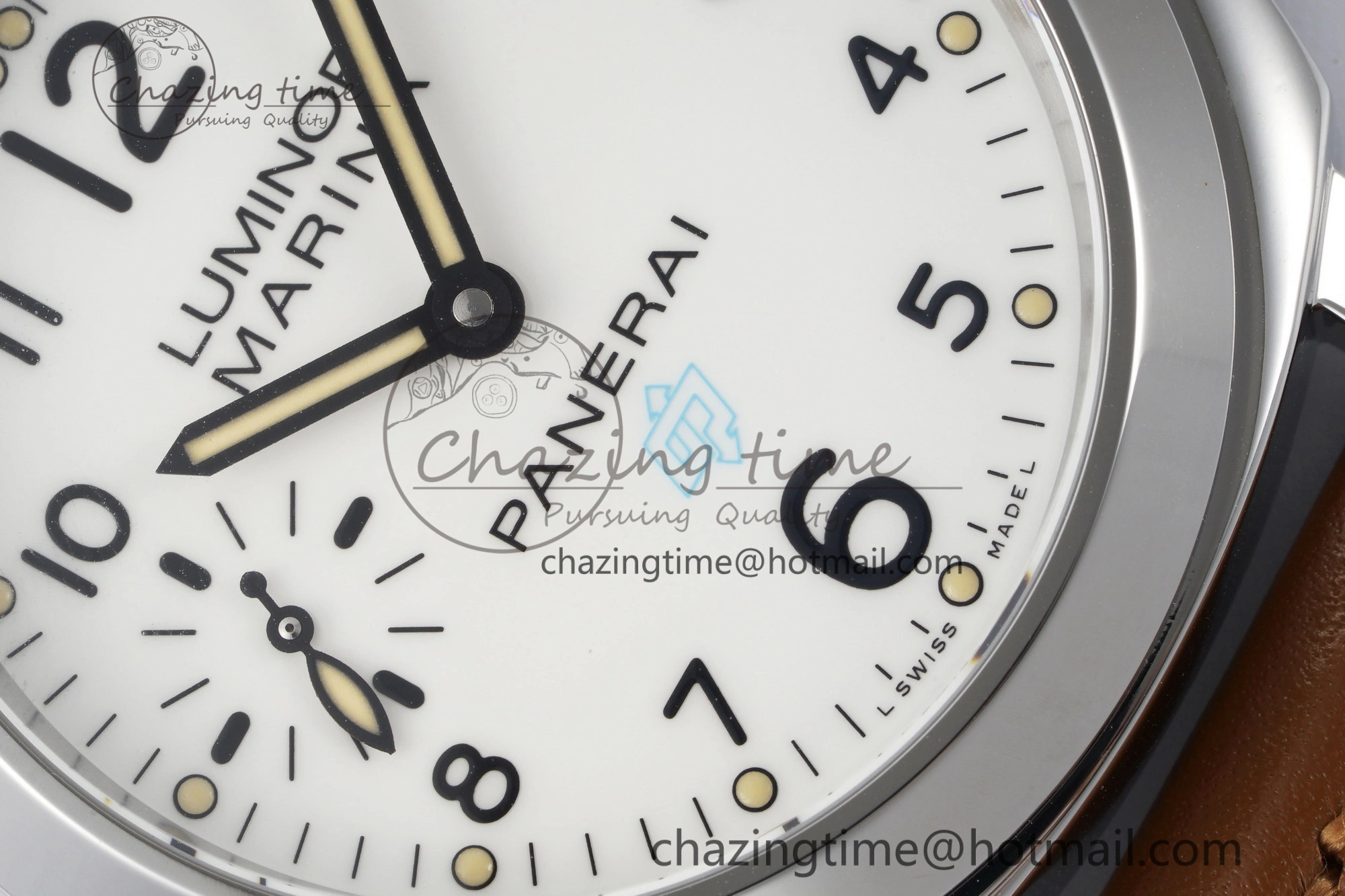 PAM660 W HWF 1:1 Best Edition White Dial on Brown Leather Strap A TechFriendly 8356