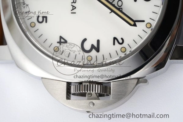 PAM660 W HWF 1:1 Best Edition White Dial on Brown Leather Strap A TechFriendly 8356