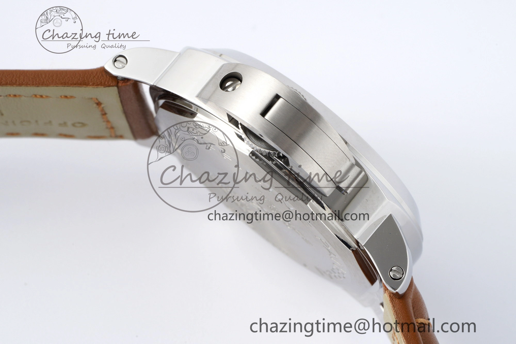 PAM660 W HWF 1:1 Best Edition White Dial on Brown Leather Strap A TechFriendly 8356