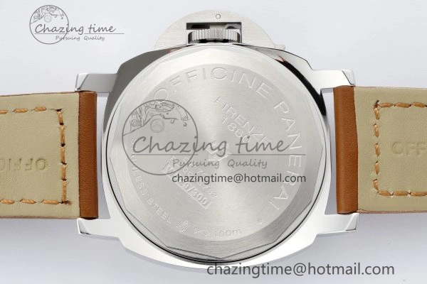 PAM660 W HWF 1:1 Best Edition White Dial on Brown Leather Strap A TechFriendly 8356
