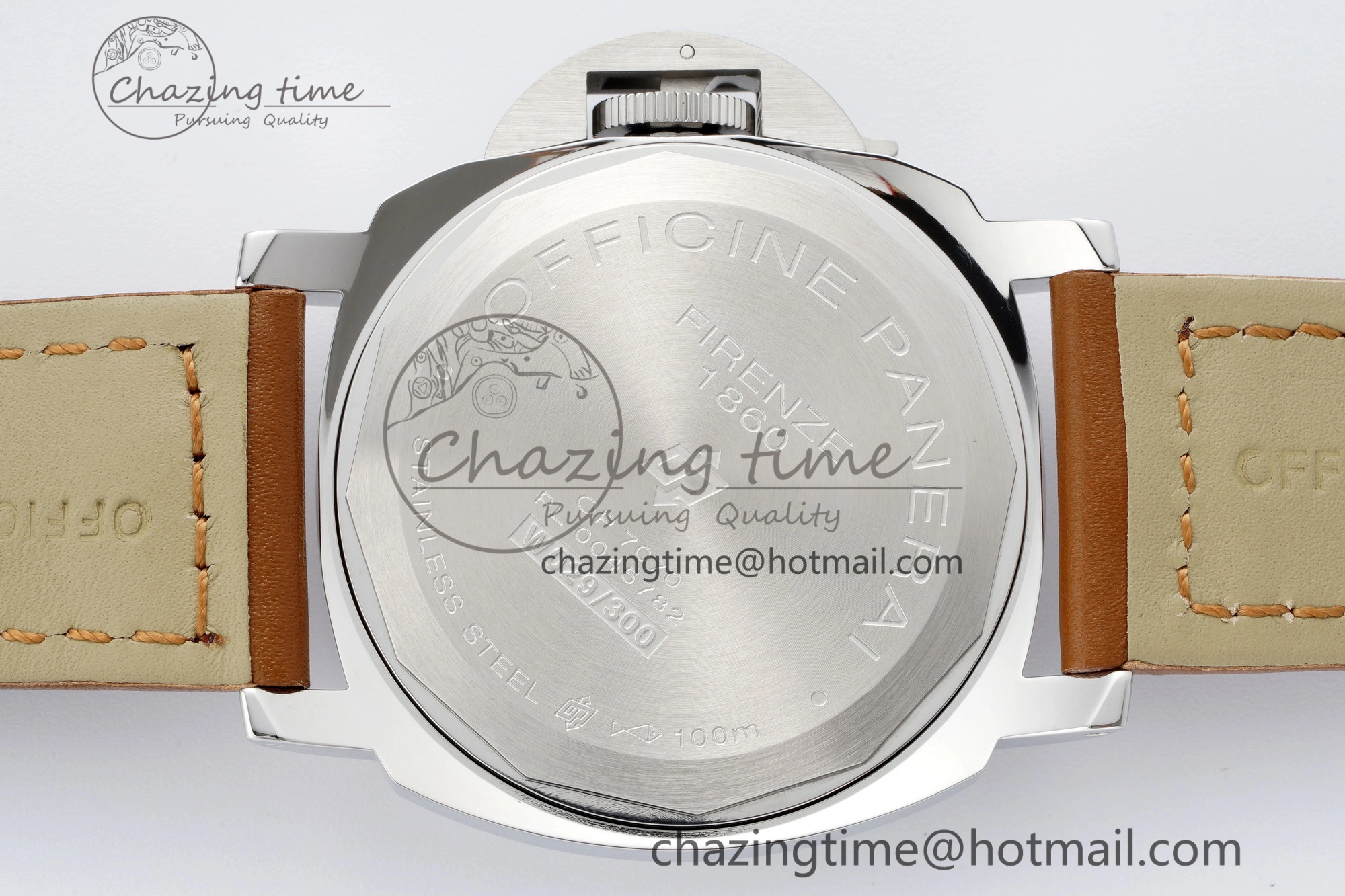 PAM660 W HWF 1:1 Best Edition White Dial on Brown Leather Strap A TechFriendly 8356