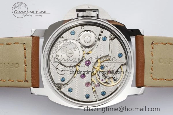 PAM660 W HWF 1:1 Best Edition White Dial on Brown Leather Strap A TechFriendly 8356