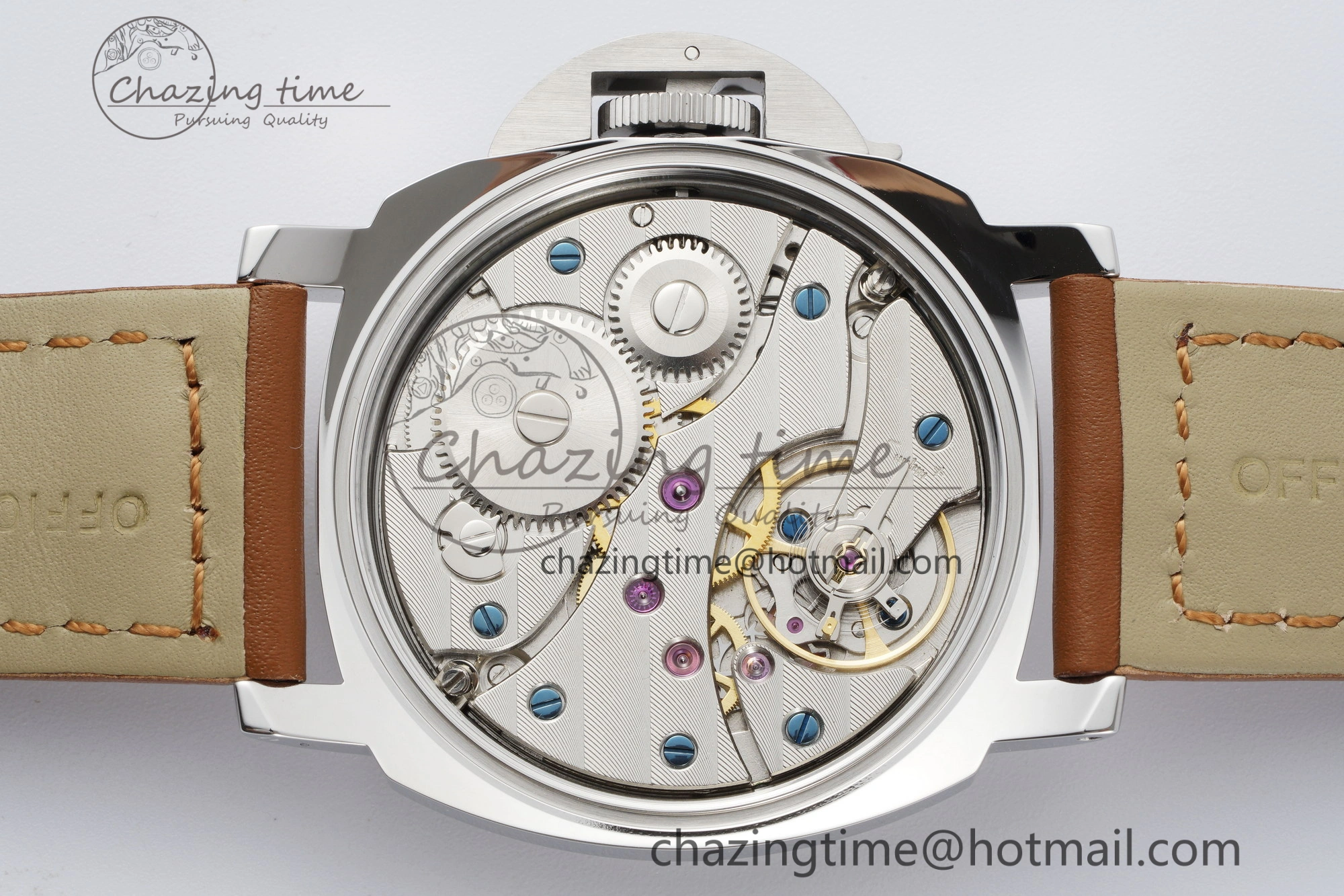 PAM660 W HWF 1:1 Best Edition White Dial on Brown Leather Strap A TechFriendly 8356
